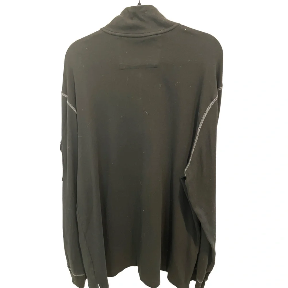 Banana Republic Black 1/4 Button Long Sleeve Men's Sweatshirt Size XXL